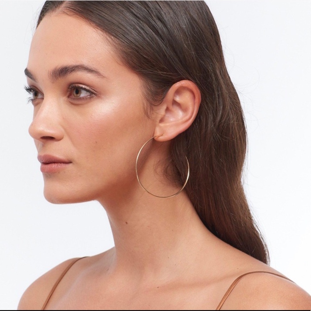 New DANNIJO Cruz Gold Hoops